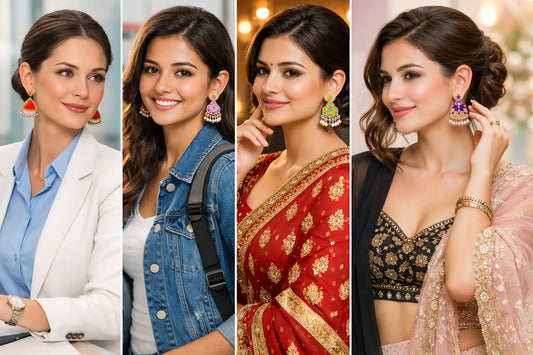 How to Style Jhumkas for Office, College & Weddings – The Ultimate Styling Guide