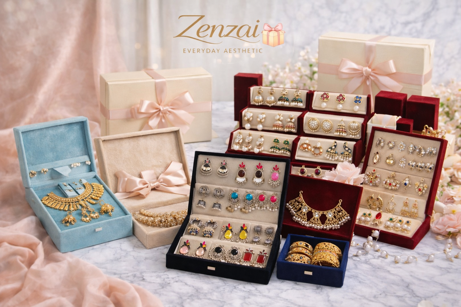 Evergreen jewellery gifts for women by Zenzai with premium gift boxes