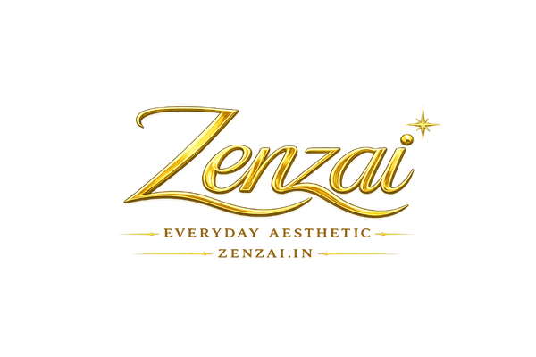 Zenzai gold logo with Everyday Aesthetic tagline.