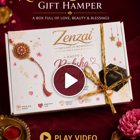 Video: Zenzai Raksha Bandhan Gift Hamper with premium gifts for sister.